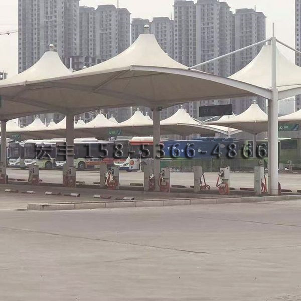 膜結構充電樁車棚