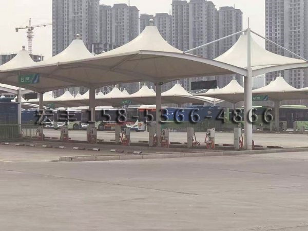 膜結構充電樁車棚